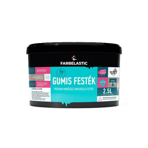 Farbelastic vizes gumifesték fehér 2,5 L