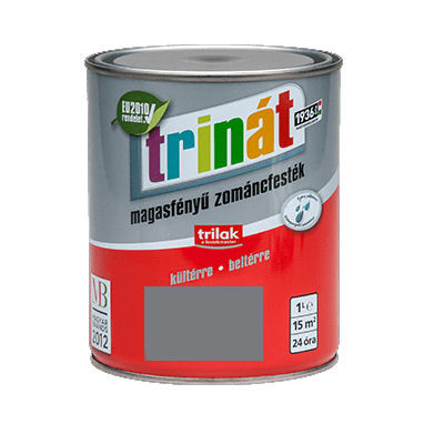 Trinát magasfényű zománc szürke /200/     1 L