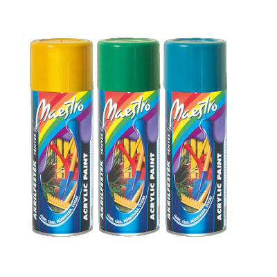 Maestro akrilfesték fekete matt aeroszol    400ml