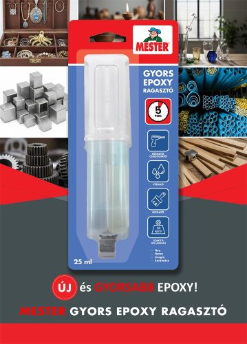 Mester Epoxy ragasztó 2*12,5 ml kétkomponensű