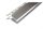 Élvédő  teraszprofil aluminium 10mm  2,5m
