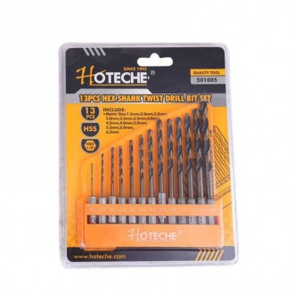 Fúrószett fémhez 13db-os 1,5-6,5 mm bit befogóval