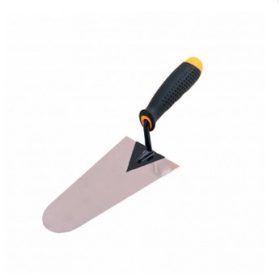 Kőműves kanál 160 mm gumírozott nyelű kerek