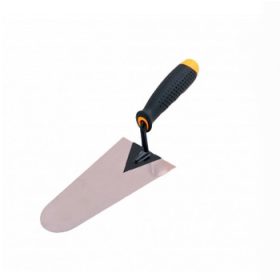 Kőműves kanál 180 mm gumírozott nyelű kerek