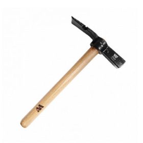 Kőműves kalapács  fa nyéllel szeghúzóval